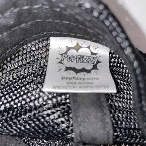 Pop Fizzy Rhinestone BABE Black Denim Baseball Cap