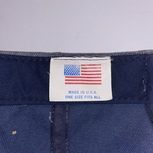 Weather Leather Inc Denim Vintage Baseball Cap Made in USA