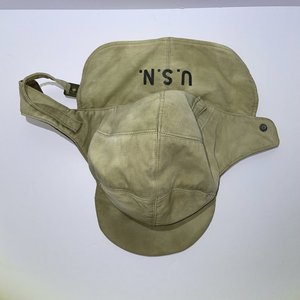 USN Navy Department Contract NXsx 38051 Weather Hat WWII Era Lined Cap 7