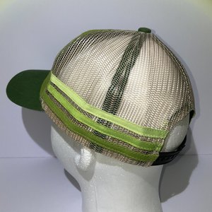 Dogfish Head Craft Brewed Snapback Cap Green Stripes Mesh Back