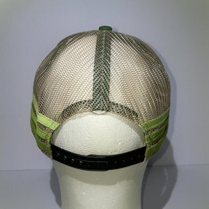 Dogfish Head Craft Brewed Snapback Cap Green Stripes Mesh Back