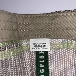 Dogfish Head Craft Brewed Snapback Cap Green Stripes Mesh Back