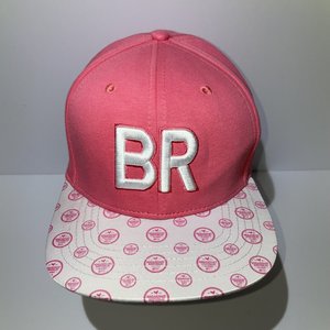 Breakfast Republic Snapback Cap Pink Rise & Shine Logo Wrap Flatbill