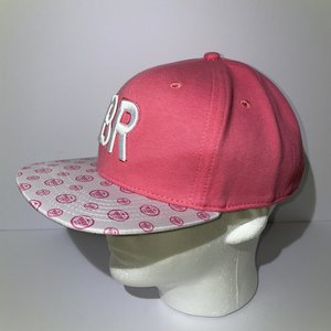 Breakfast Republic Snapback Cap Pink Rise & Shine Logo Wrap Flatbill