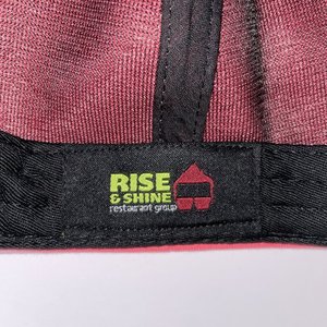 Breakfast Republic Snapback Cap Pink Rise & Shine Logo Wrap Flatbill