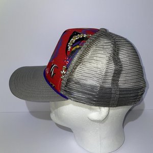 Patagonia Baseball Cap Swimming Fish Flower Art Graphic Trucker