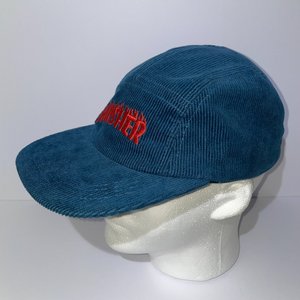 Smasher Baseball Cap Blue Corduroy Forestry Supply Shop Chainsaw Strapback