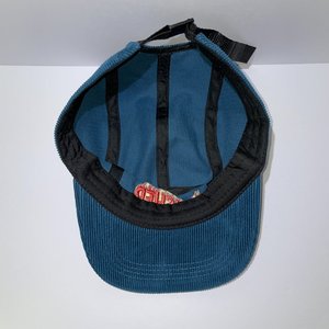 Smasher Baseball Cap Blue Corduroy Forestry Supply Shop Chainsaw Strapback