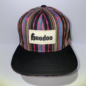 Mt. Hoodoo Baseball Cap Bright Aztec Woven Stripes Crown Headwear