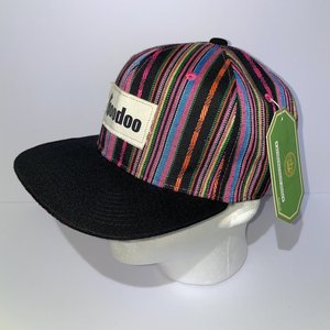 Mt. Hoodoo Baseball Cap Bright Aztec Woven Stripes Crown Headwear