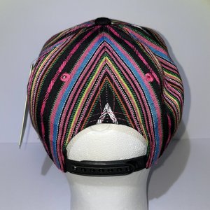 Mt. Hoodoo Baseball Cap Bright Aztec Woven Stripes Crown Headwear