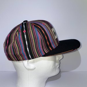 Mt. Hoodoo Baseball Cap Bright Aztec Woven Stripes Crown Headwear
