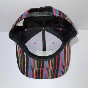 Mt. Hoodoo Baseball Cap Bright Aztec Woven Stripes Crown Headwear