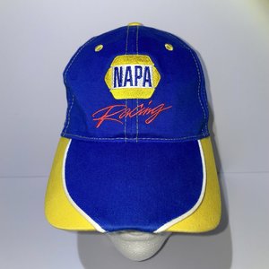NAPA Racing Michael Waltrip Baseball Cap Blue & Yellow MWR NASCAR