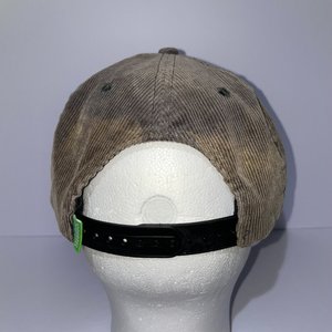 Pray for Snow 10 Barrel Brown & Neon Green Corduroy Baseball Cap