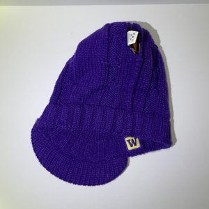 Nike Washington Huskies Purple Crochet Pom-Pom Short Bill Beanie