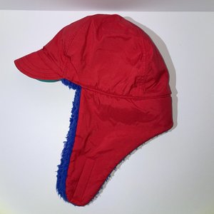 Columbia Blue Fleece Vintage Colorblock Trapper Hat Size S/M