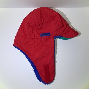 Columbia Blue Fleece Vintage Colorblock Trapper Hat Size S/M