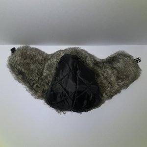 Silver Illuminati Faux Rabbit Fur Trapper Hat Size M/L