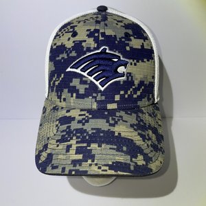 The Game Boston Bruins Navy Camo A-Flex Baseball Cap