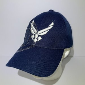 CTS US Airforce Vintage Baseball Cap Navy Blue Oversize Crest