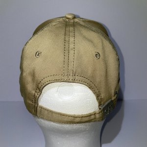Caterpillar Official Tan & Black Vintage Baseball Cap