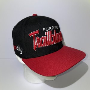 '47 Trail Blazers Rip City Wool Script Snapback Cap