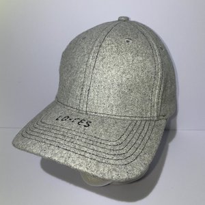Lo-Res Snowboarding Gray Wool Fleece Baseball Cap Made in France