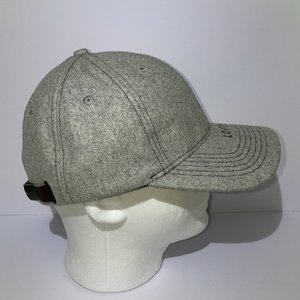 Lo-Res Snowboarding Gray Wool Fleece Baseball Cap Made in France