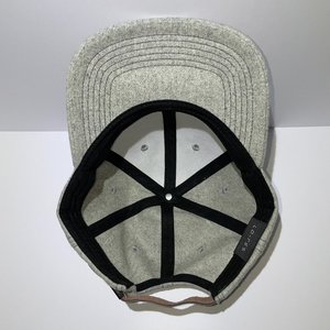 Lo-Res Snowboarding Gray Wool Fleece Baseball Cap Made in France