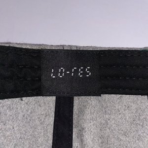 Lo-Res Snowboarding Gray Wool Fleece Baseball Cap Made in France