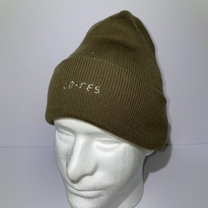 Lo-Res Snowboarding Brown Beanie Made in France