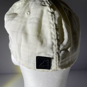 Alpinestars Flex-Fit White Plaid Vintage Baseball Cap Size L/XL