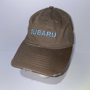 Subaru Drift Stitching Baseball Cap Blue & Brown