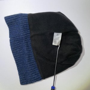 Turtlefur Lambswool Knit Blue Beanie