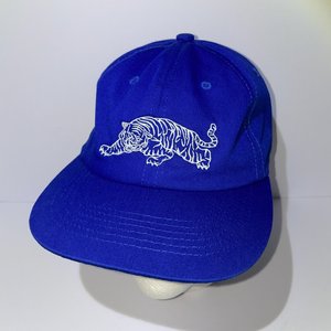 Lo-Res Snowboarding Tiger Blue Baseball Cap Made in France