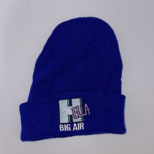 Hella Big Air Retro Blue Beanie 10 Barrel