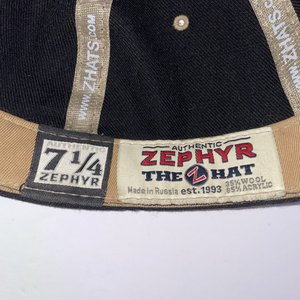 Zephyr Authentic Army Black Knights Black Wool Baseball Cap Size 7 1/4