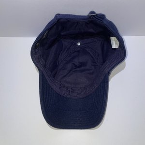 J. Crew Blue Gold Embroidered Wool Women's Baseball Hat