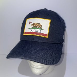 Caliville Whiskey Jam Vintage Blue Wool Baseball Cap