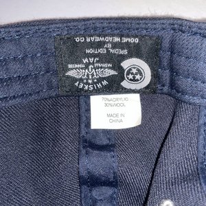 Caliville Whiskey Jam Vintage Blue Wool Baseball Cap