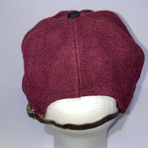 Malibu Young Life Vintage Maroon Wool Fleece Baseball Hat Made in Canada