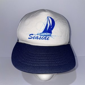 Seaside Oregon Yacht Vintage Trucker Hat