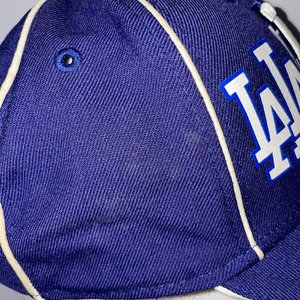 New Era 59Fifty LA Dodgers Vintage Graffiti Wool Baseball Cap Size 7 1/8