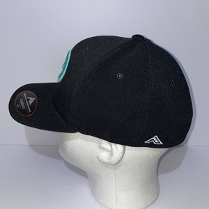 Pacific Headwear Arizona Diamondback Black & Cyan Flex-Fit Baseball Cap Size S/M