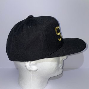 Lids Custom 590 Black Wool Snapback Cap