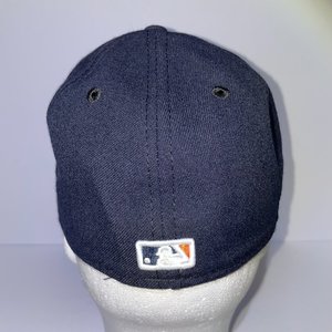 New Era 59Fifty Houston Astros Orange Authentic Baseball Cap Size 7 Made in USA