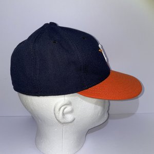 New Era 59Fifty Houston Astros Orange Authentic Baseball Cap Size 7 Made in USA