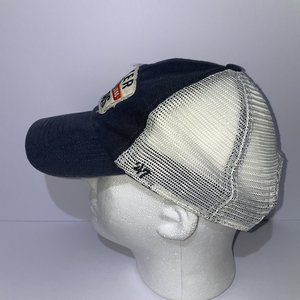 Denver Broncos '47 Brand Snapback Hat Blue Distressed Cotton Mesh