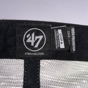 Denver Broncos '47 Brand Snapback Hat Blue Distressed Cotton Mesh